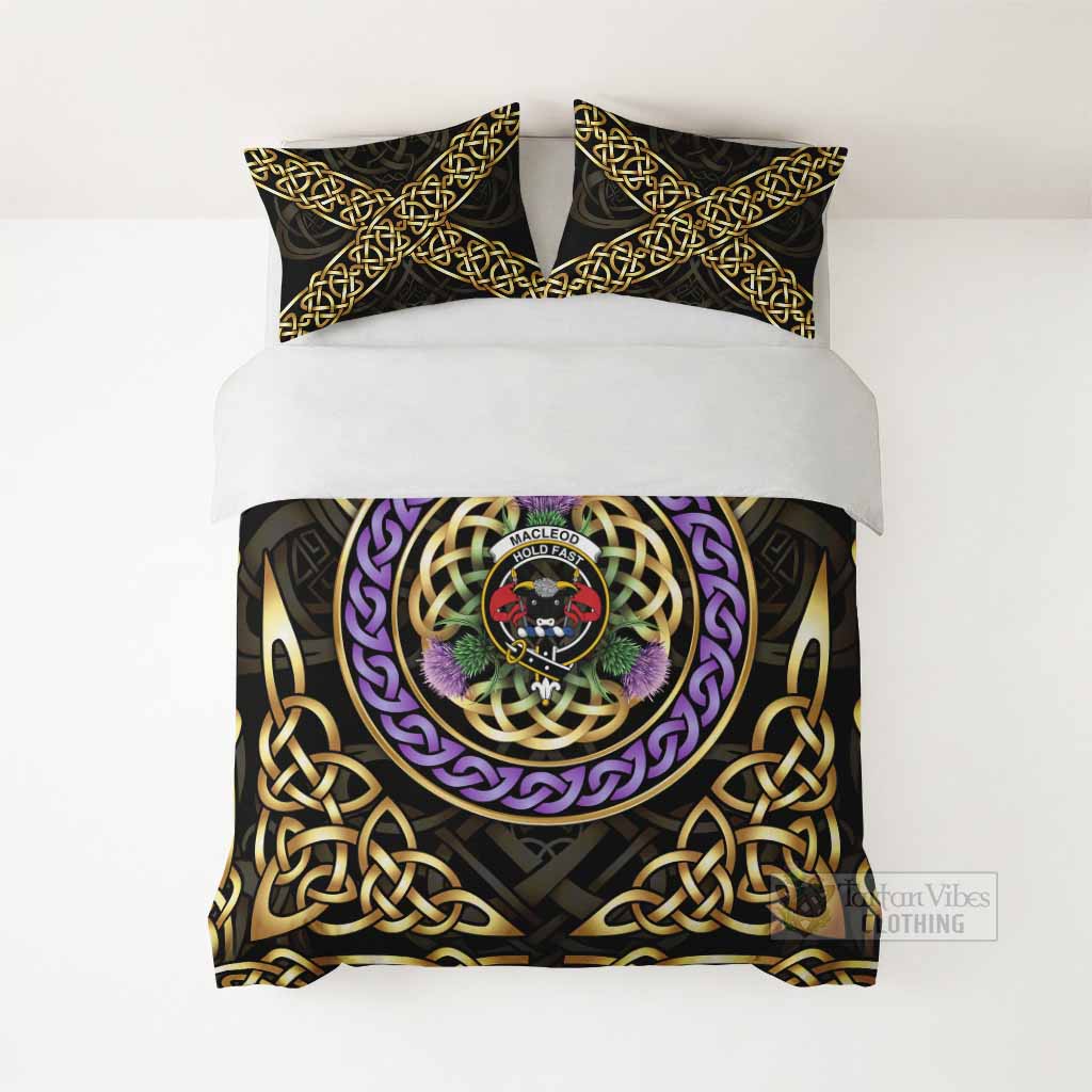 MacLeod (McLeod) Clan Crest Bedding Set Celtic Scottish Thistle - Tartan Vibes Clothing