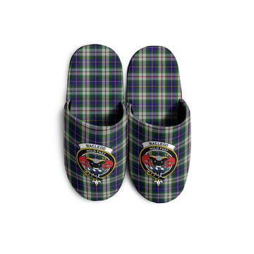 MacLeod Of Californian Tartan Home Slippers with Family Crest