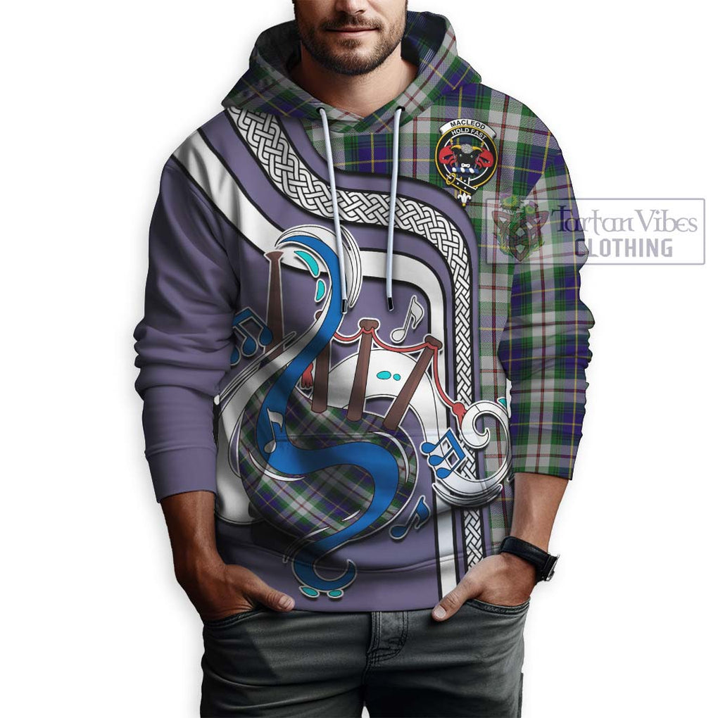 MacLeod Of Californian Tartan Hoodie with Epic Bagpipe Style Zip Hoodie - Tartanvibesclothing Shop