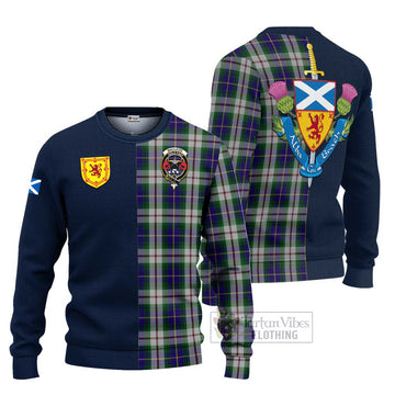 MacLeod Of Californian Tartan Ugly Sweater with Scottish Lion Royal Arm Half Style