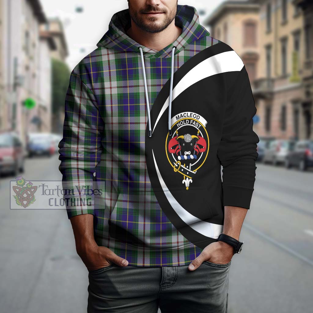 MacLeod Of Californian Tartan Hoodie with Family Crest Circle Style Zip Hoodie - Tartan Vibes Clothing