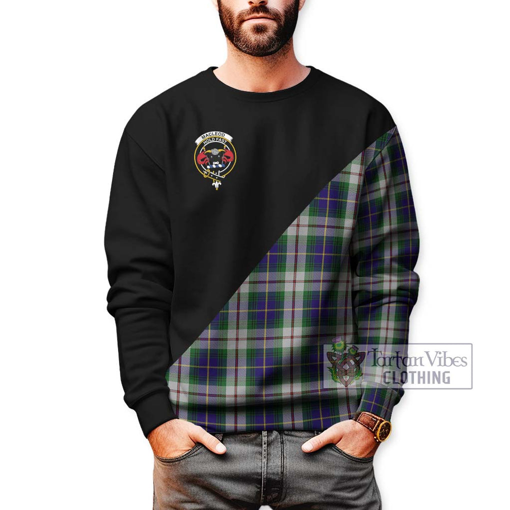 MacLeod Of Californian Tartan Sweatshirt with Family Crest and Military Logo Style Unisex - Tartanvibesclothing Shop