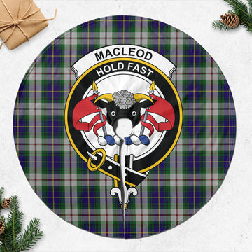 MacLeod Of Californian Tartan Christmas Tree Skirt with Family Crest