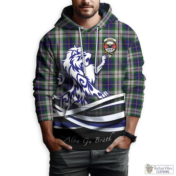 MacLeod Of Californian Tartan Hoodie with Alba Gu Brath Regal Lion Emblem