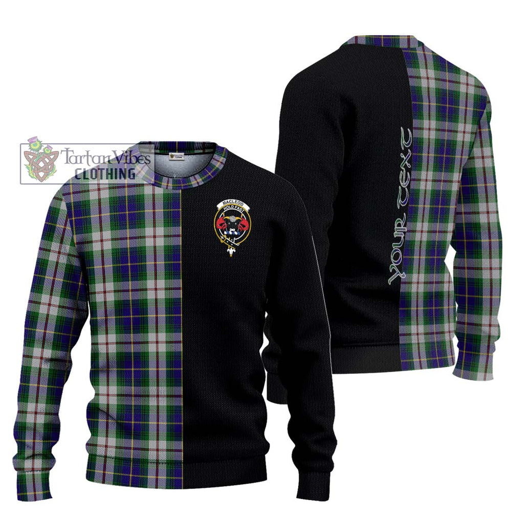 MacLeod Of Californian Tartan Knitted Sweater with Family Crest and Half Of Me Style Unisex - Tartanvibesclothing Shop