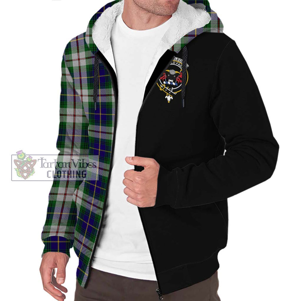 MacLeod Of Californian Tartan Sherpa Hoodie with Family Crest and Half Of Me Style Unisex S - Tartanvibesclothing Shop