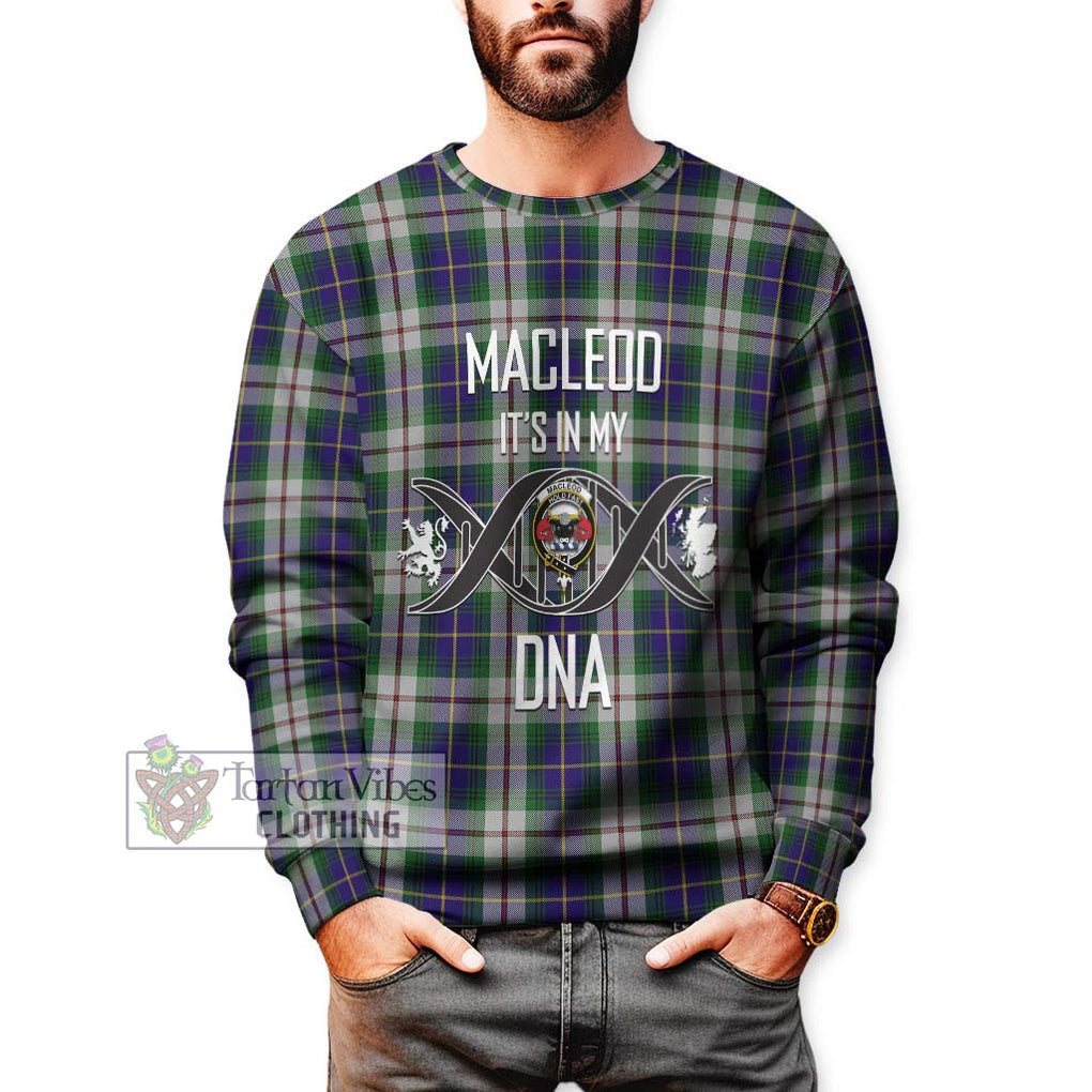 MacLeod Of Californian Tartan Sweatshirt with Family Crest DNA In Me Style Unisex - Tartanvibesclothing Shop