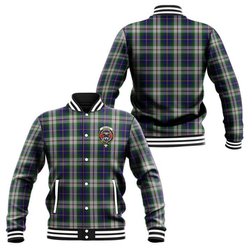 MacLeod Of Californian Tartan Baseball Jacket with Family Crest