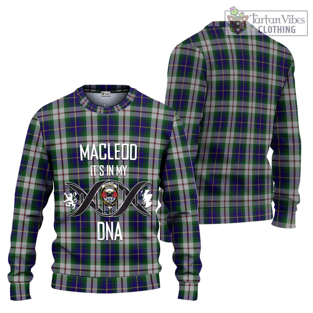 MacLeod Of Californian Tartan Knitted Sweater with Family Crest DNA In Me Style Unisex - Tartanvibesclothing Shop