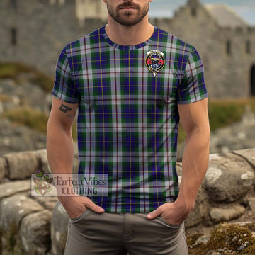 MacLeod Of Californian Tartan Cotton T-Shirt with Family Crest