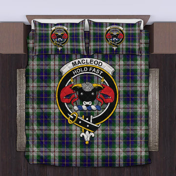 MacLeod Of Californian Tartan Quilt Bed Set with Family Crest