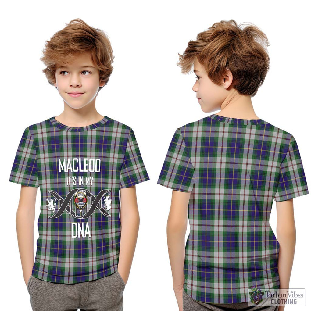 MacLeod Of Californian Tartan Kid T-Shirt with Family Crest DNA In Me Style Youth XL Size14 - Tartanvibesclothing Shop