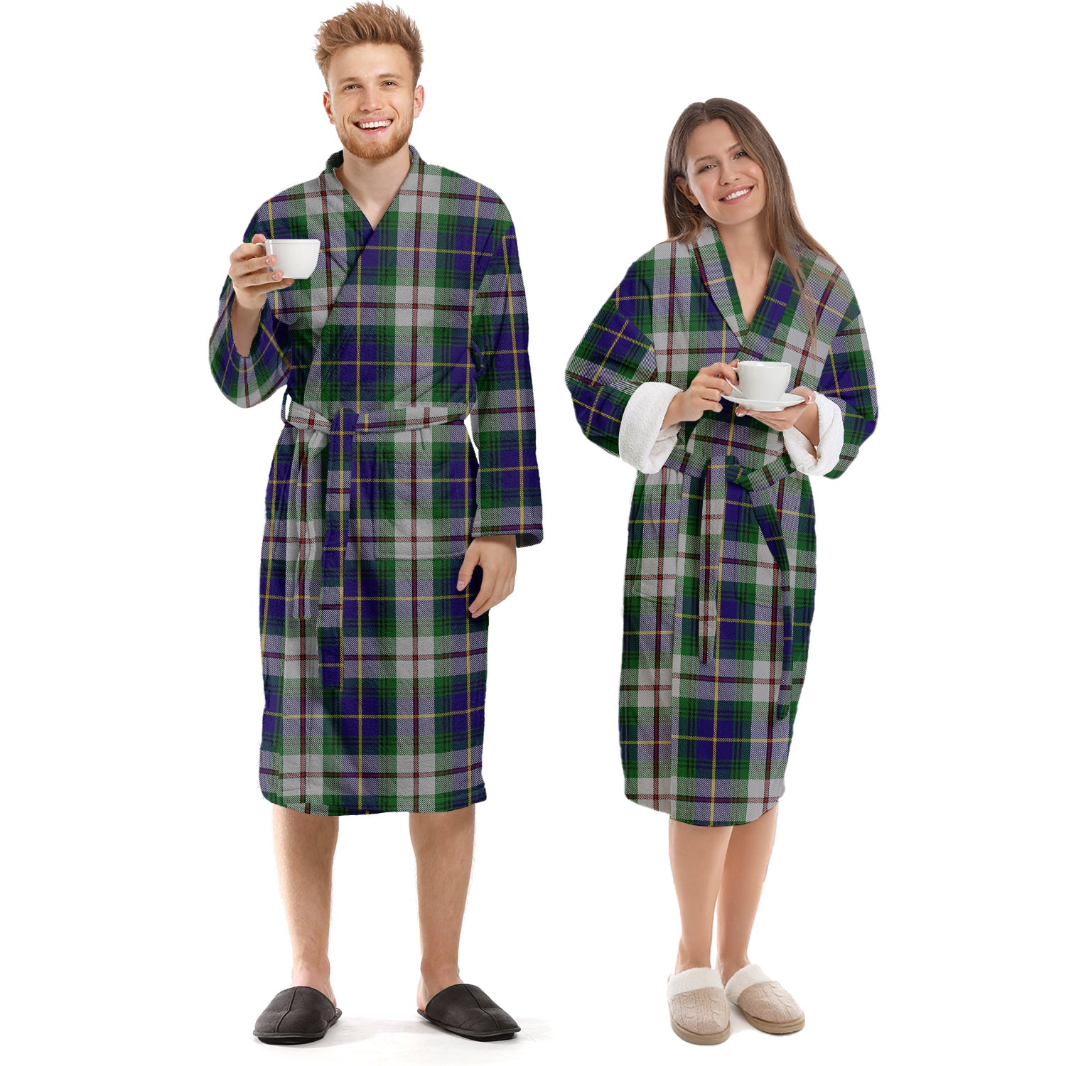 MacLeod Of Californian Tartan Bathrobe Unisex S - Tartan Vibes Clothing