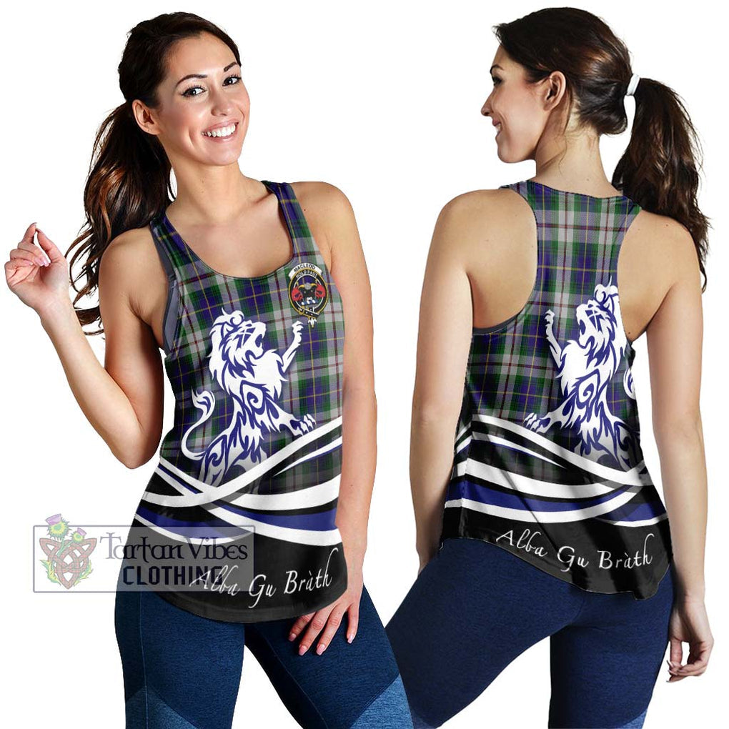 MacLeod Of Californian Tartan Women's Racerback Tanks with Alba Gu Brath Regal Lion Emblem 4XL - Tartanvibesclothing Shop