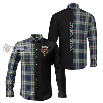 MacLeod Of Californian Tartan Long Sleeve Button Shirt with Family Crest and Half Of Me Style