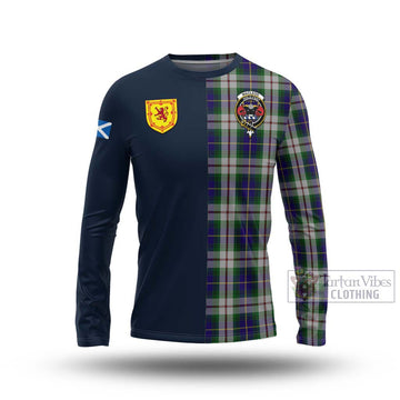 MacLeod Of Californian Tartan Long Sleeve T-Shirt Alba with Scottish Lion Royal Arm Half Style