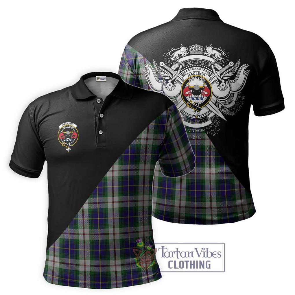 MacLeod Of Californian Tartan Polo Shirt with Family Crest and Military Logo Style Kid - Tartanvibesclothing Shop