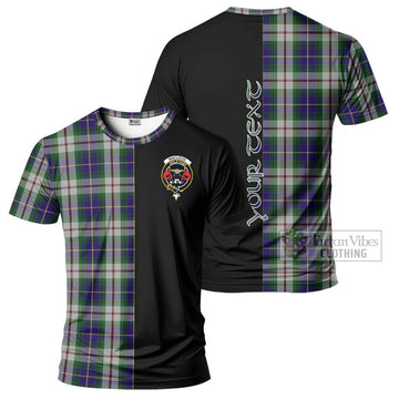 MacLeod Of Californian Tartan T-Shirt with Family Crest and Half Of Me Style