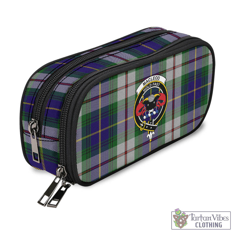 Tartan Vibes Clothing MacLeod Of Californian Tartan Pen and Pencil Case with Family Crest