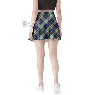 MacLeod Of Californian Tartan Women's Plated Mini Skirt Cross Style