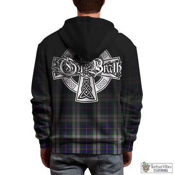 MacLeod Of Californian Tartan Hoodie Featuring Alba Gu Brath Family Crest Celtic Inspired