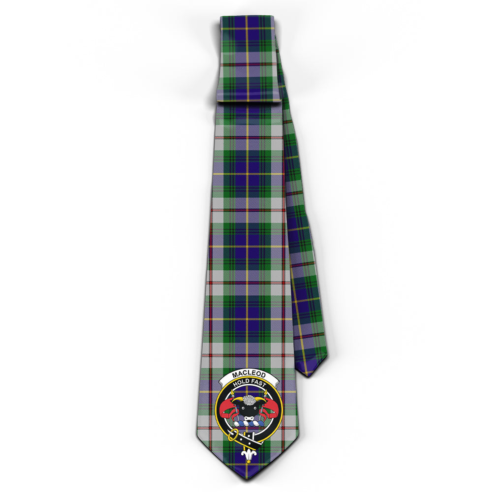 MacLeod Of Californian Tartan Classic Necktie with Family Crest - Tartan Vibes Clothing