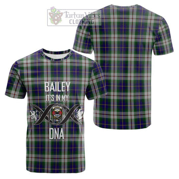 MacLeod Of Californian Tartan Cotton T-shirt with Family Crest DNA In Me Style