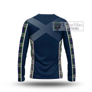 MacLeod Of Californian Tartan Long Sleeve T-Shirt with Family Crest and Lion Rampant Vibes Sport Style