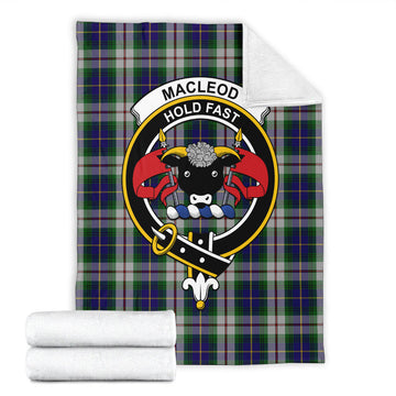 MacLeod Of Californian Tartan Blanket with Family Crest