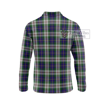 MacLeod Of Californian Tartan Long Sleeve Polo Shirt with Family Crest DNA In Me Style