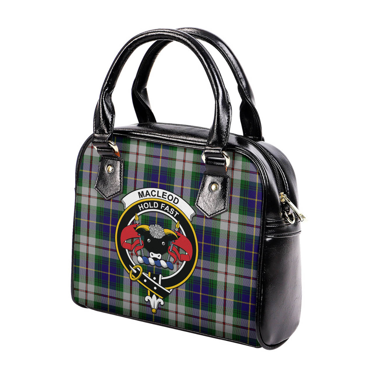 MacLeod Of Californian Tartan Shoulder Handbags with Family Crest - Tartanvibesclothing