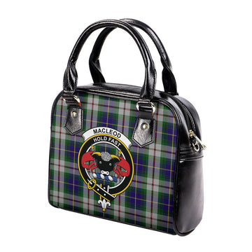 MacLeod Of Californian Tartan Shoulder Handbags with Family Crest