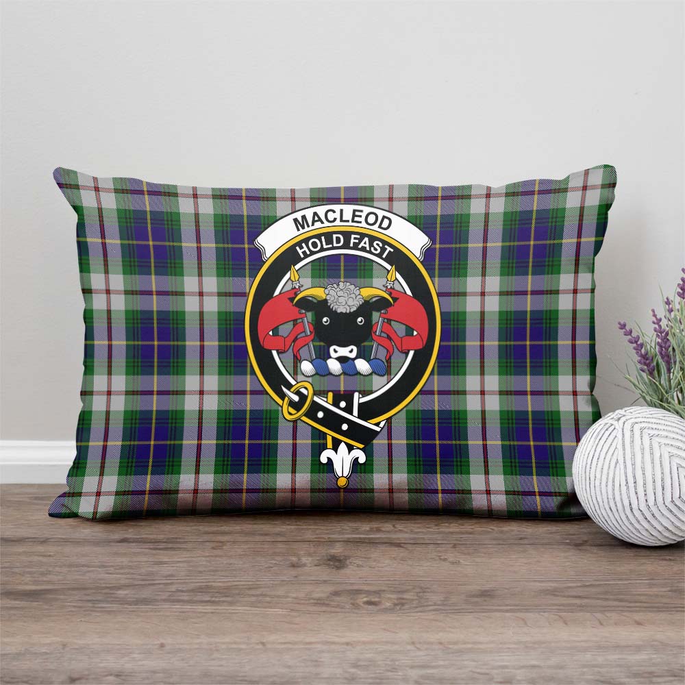 MacLeod Of Californian Tartan Pillow Cover with Family Crest Rectangle Pillow Cover - Tartanvibesclothing