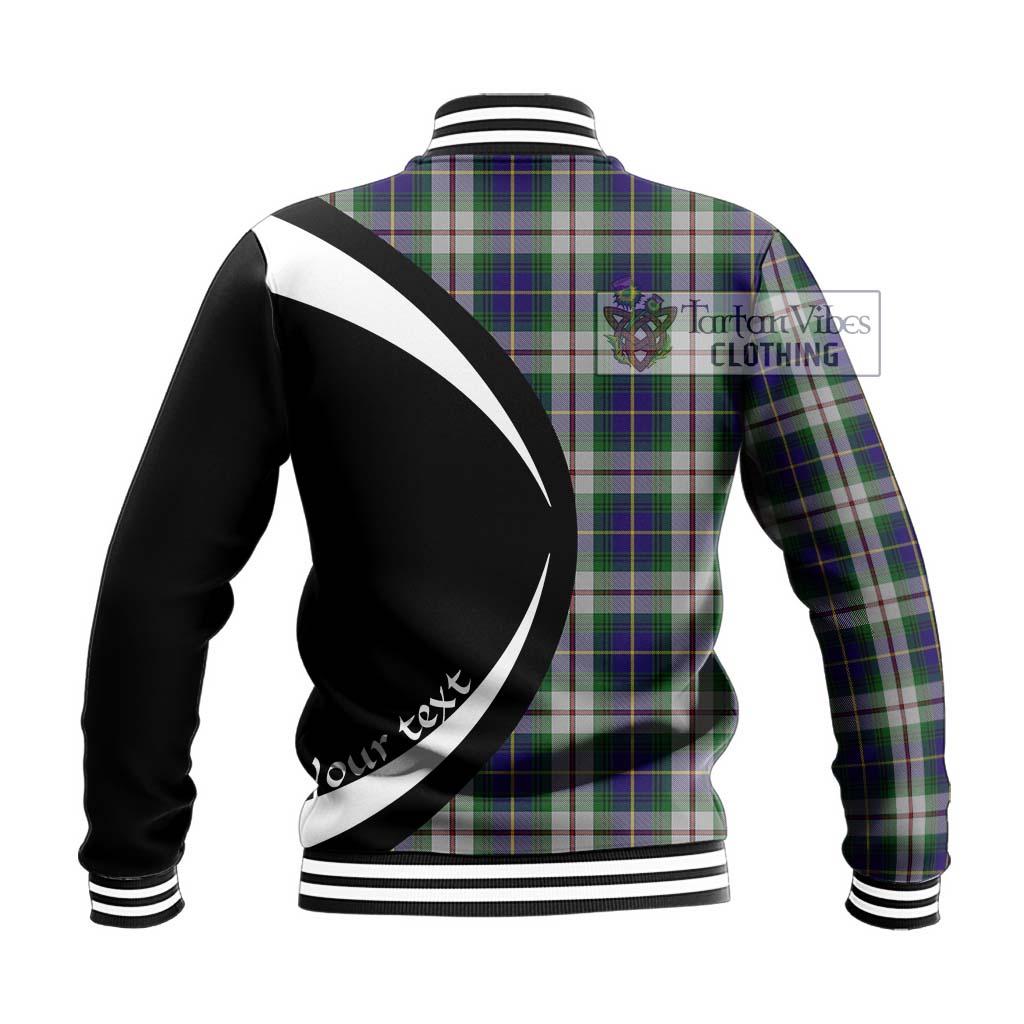 MacLeod Of Californian Tartan Baseball Jacket with Family Crest Circle Style - Tartan Vibes Clothing