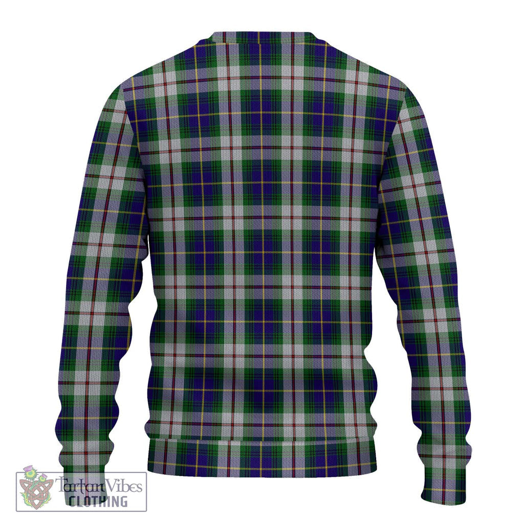 MacLeod Of Californian Tartan Knitted Sweater with Family Crest DNA In Me Style - Tartanvibesclothing Shop