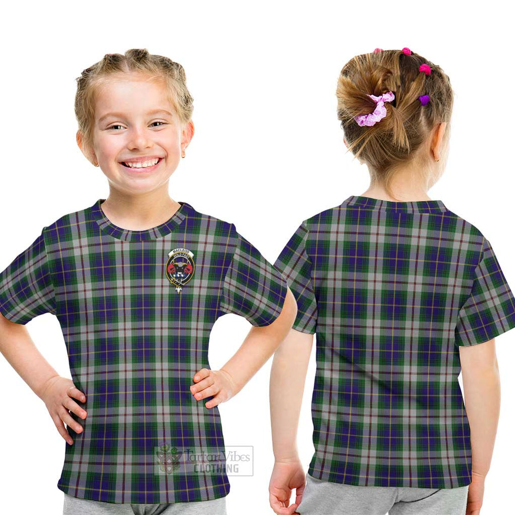 MacLeod Of Californian Tartan Kid T-Shirt with Family Crest - Tartanvibesclothing Shop