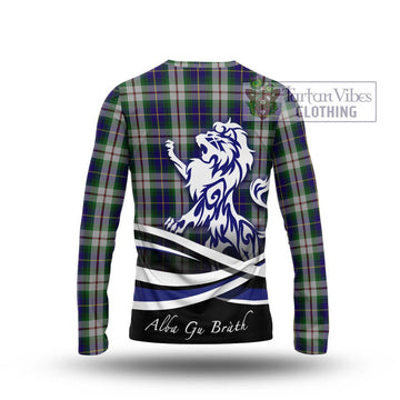 MacLeod Of Californian Tartan Long Sleeve T-Shirt with Alba Gu Brath Regal Lion Emblem