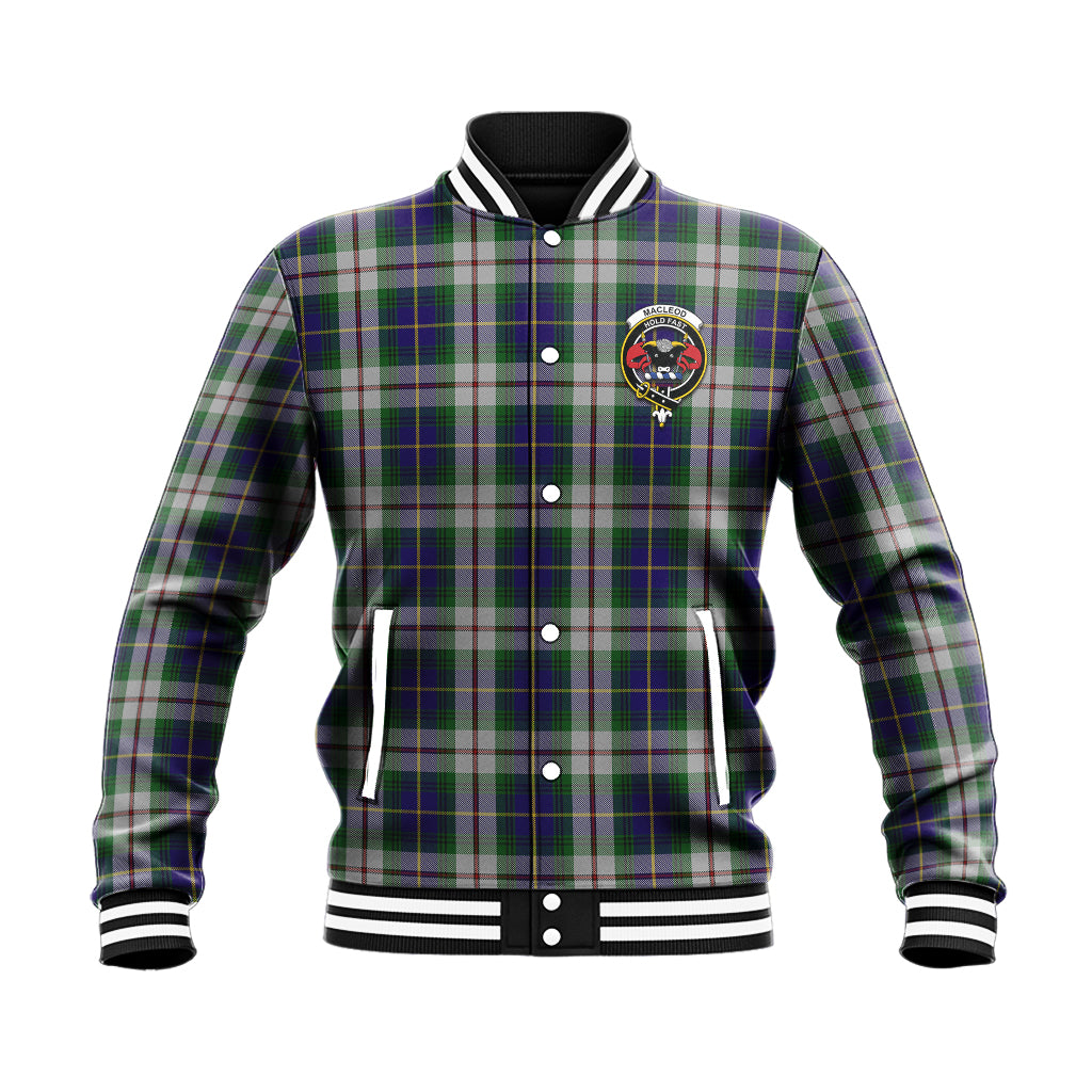 MacLeod Of Californian Tartan Baseball Jacket with Family Crest - Tartan Vibes Clothing