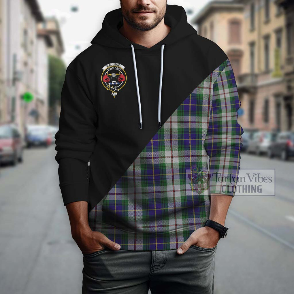 MacLeod Of Californian Tartan Hoodie with Family Crest and Military Logo Style - Tartanvibesclothing Shop