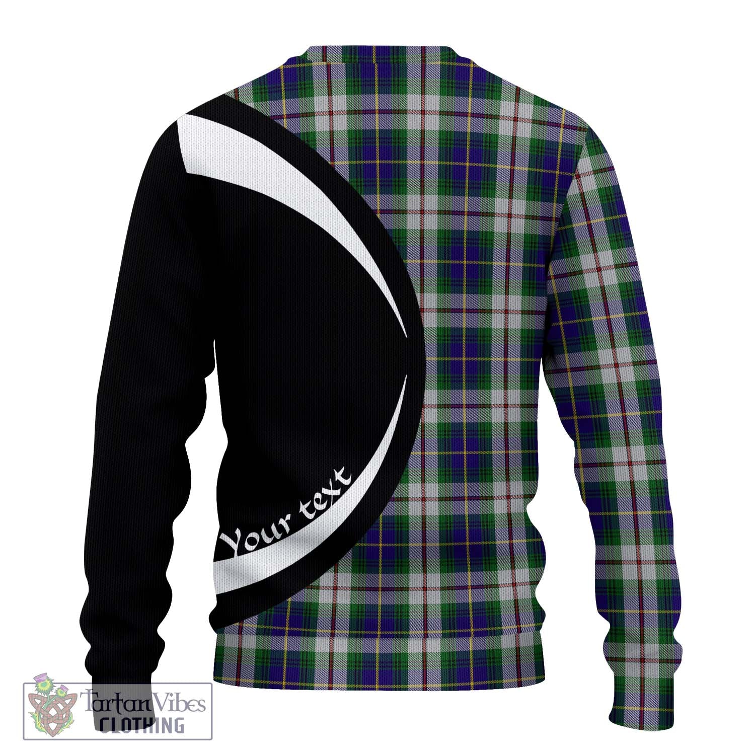 MacLeod Of Californian Tartan Knitted Sweater with Family Crest Circle Style - Tartan Vibes Clothing