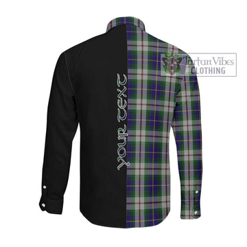 MacLeod Of Californian Tartan Long Sleeve Button Shirt with Family Crest and Half Of Me Style