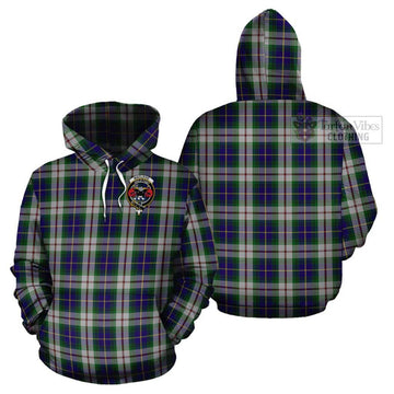 MacLeod Of Californian Tartan Cotton Hoodie with Family Crest