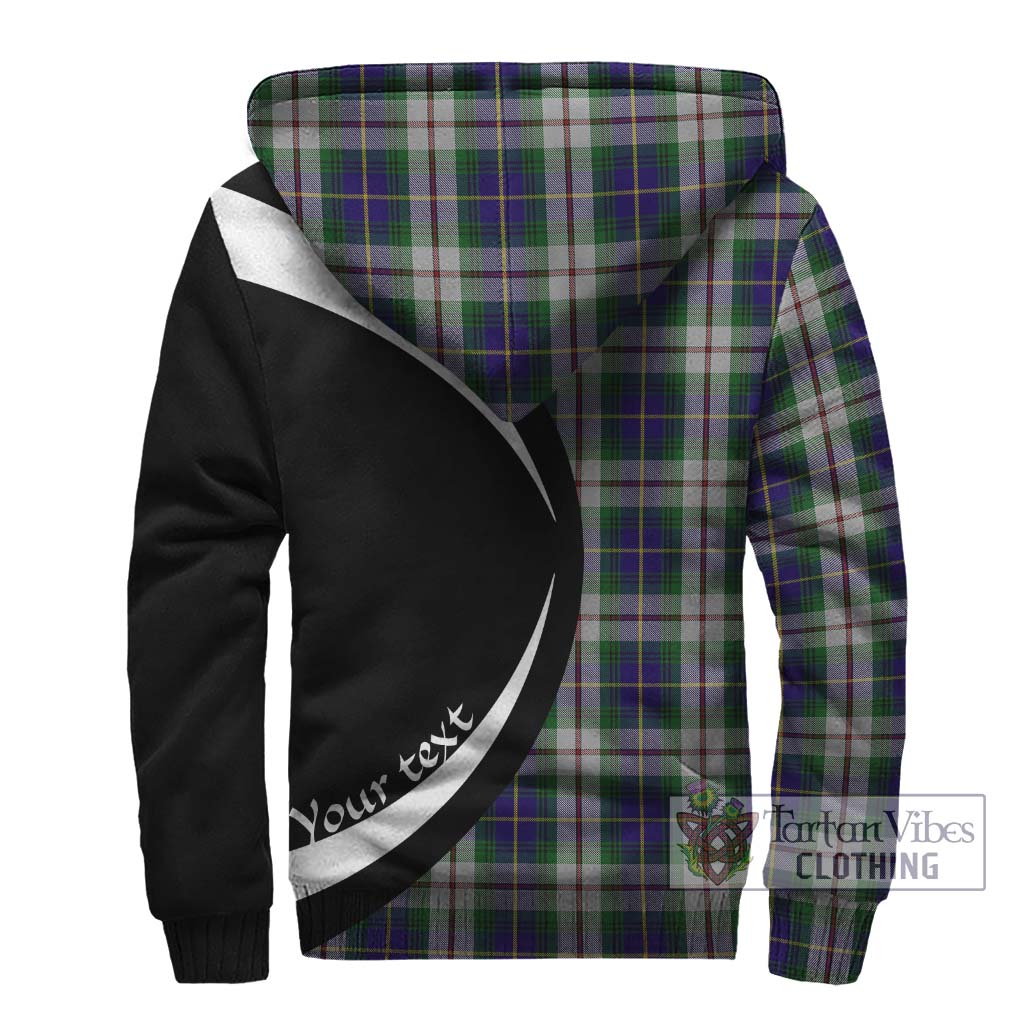 MacLeod Of Californian Tartan Sherpa Hoodie with Family Crest Circle Style - Tartan Vibes Clothing