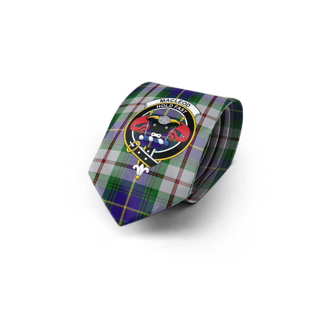 MacLeod Of Californian Tartan Classic Necktie with Family Crest - Tartan Vibes Clothing