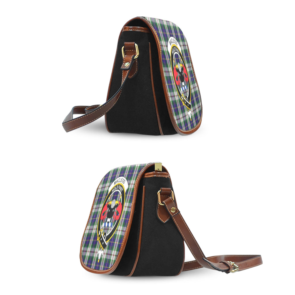 MacLeod Of Californian Tartan Saddle Bag with Family Crest - Tartan Vibes Clothing