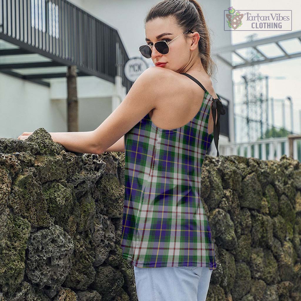 Tartan Vibes Clothing MacLeod Of Californian Tartan Loose Halter Neck Camisole