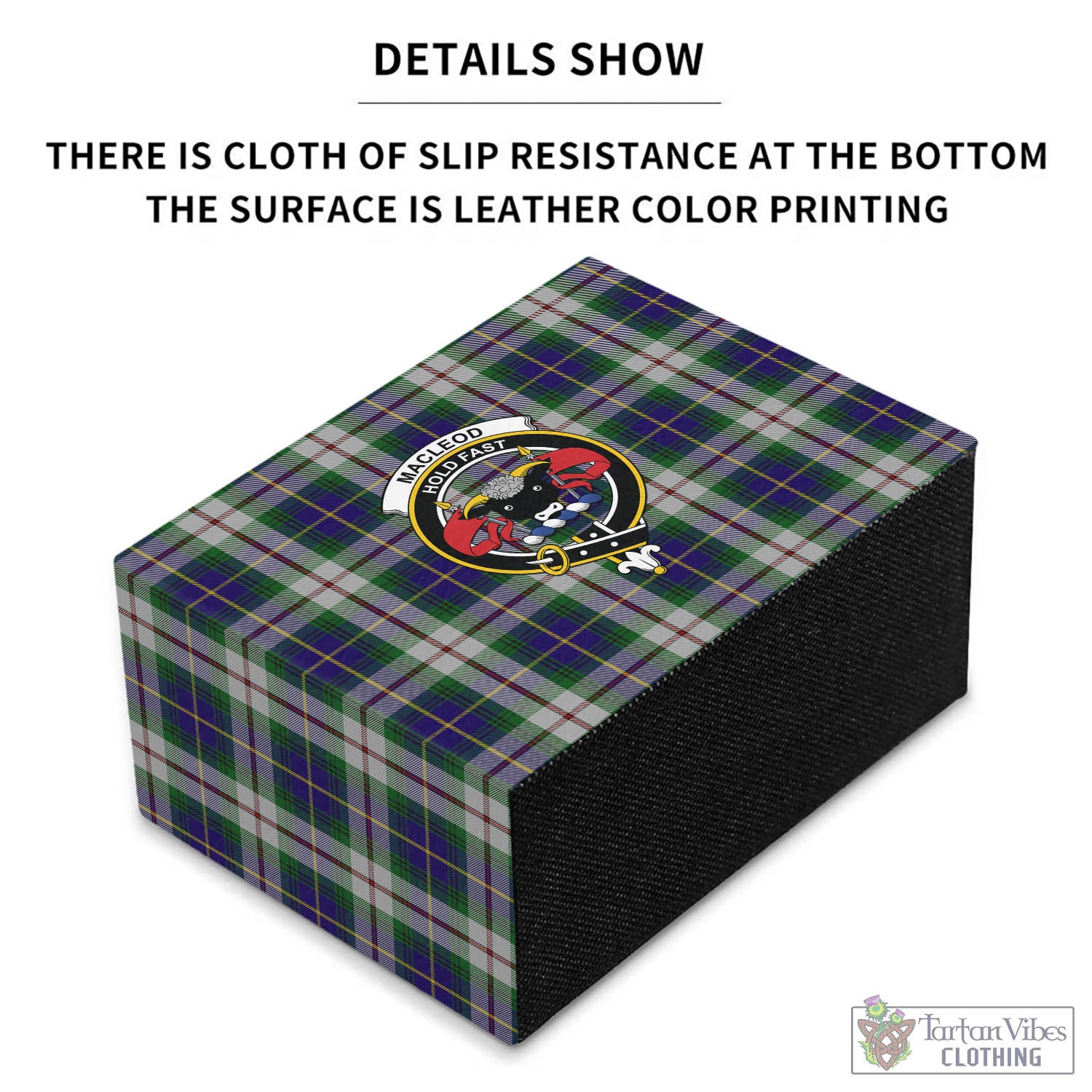 Tartan Vibes Clothing MacLeod Of Californian Tartan Pen Holder with Family Crest