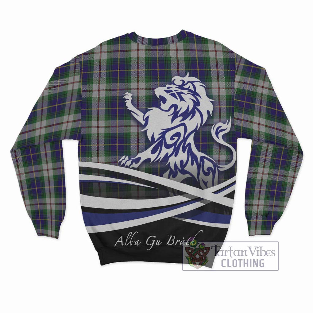 MacLeod Of Californian Tartan Sweatshirt with Alba Gu Brath Regal Lion Emblem - Tartanvibesclothing Shop