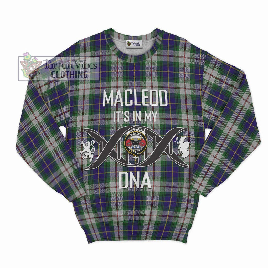 MacLeod Of Californian Tartan Sweatshirt with Family Crest DNA In Me Style - Tartanvibesclothing Shop