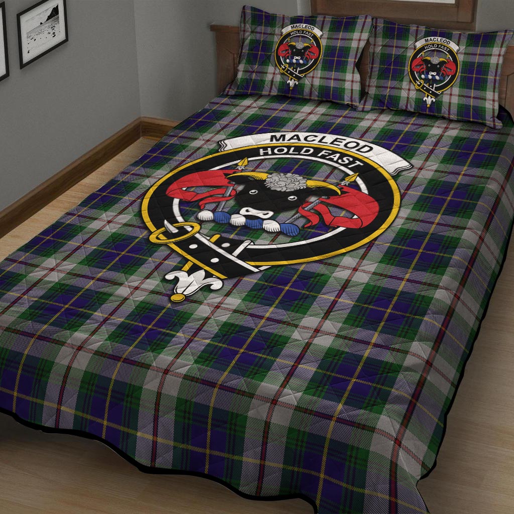 MacLeod Of Californian Tartan Quilt Bed Set with Family Crest - Tartan Vibes Clothing